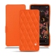 Google Pixel 6 leather case - Orange fluo - Couture