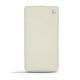 Sony Xperia Z3 leather case - Ivoire ( Sleek P C12 - White ) 