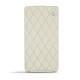 Custodia in pelle Sony Xperia Z3  - Ivoire - Couture ( Sleek P C12 - White ) 