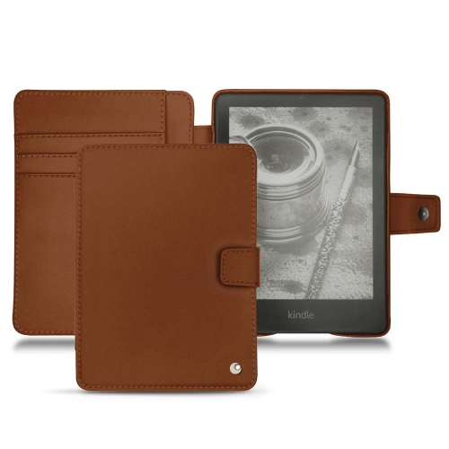Leather case for Amazon Kindle PaperwhiteMarron ( Nappa - Pantone #8B4720 ) 