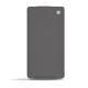 Housse cuir Sony Xperia Z3  - Anthracite ( Pantone 424C ) 