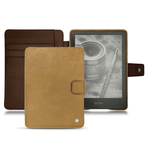 Estojo de couro para Amazon Kindle PaperwhiteSable vintage ( Pantone #9b7340 ) 