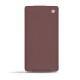 Sony Xperia Z3 leather case - Lie de vin ( Pantone 5115C ) 