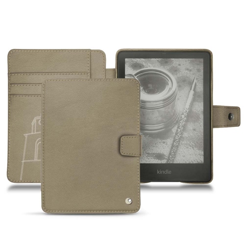 Estojo de couro para Amazon Kindle PaperwhiteDarboun sabla ( Pantone #BCB1A1 )