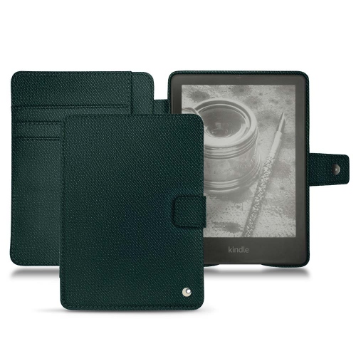Housse et coque en cuir pour Amazon Kindle PaperwhiteVert séduisant ( Pantone #1d3c34 ) 
