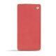 Sony Xperia Z3 leather case - Cerise vintage ( Pantone 185C ) 