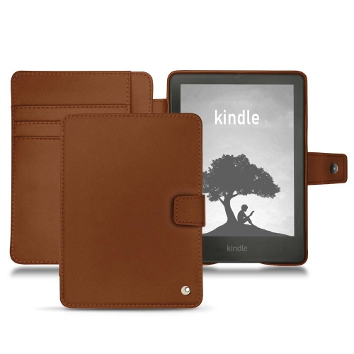 Cover e guscio eleganti per Amazon Kindle Signature EditionMarron ( Nappa - Pantone #8B4720 ) 