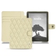 Housse cuir Amazon Kindle Signature Edition - Ivoire - Couture ( Sleek P C12 - White ) 