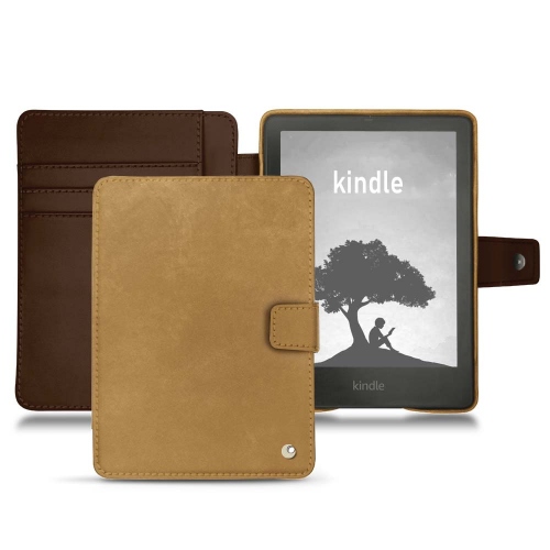Elegante capa e concha para Amazon Kindle Signature EditionSable vintage ( Pantone #9b7340 ) 