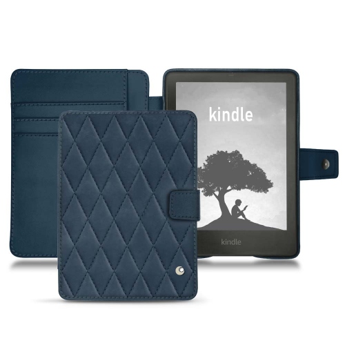 Elegante capa e concha para Amazon Kindle Signature EditionJean vintage - Couture ( Pantone #2f414f  ) 