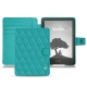 Housse cuir Amazon Kindle Signature Edition - Bleu fluo - Couture