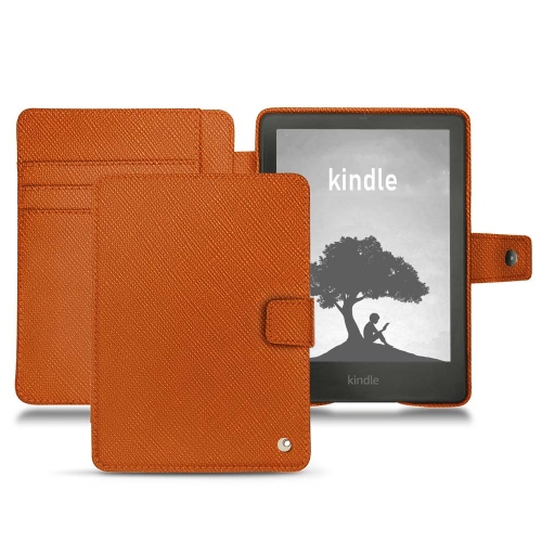 Elegante capa e concha para Amazon Kindle Signature EditionOrange vibrant ( Pantone #e36b39 ) 