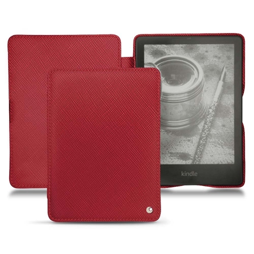 Leather case for Amazon Kindle PaperwhiteRouge passion ( Pantone #a6192e ) 