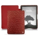Custodia in pelle Amazon Kindle Signature Edition - Autruche ciliegia