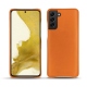 Samsung Galaxy S22 leather cover - Orange ( Nappa - Pantone 1495U ) 
