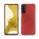 Samsung Galaxy S22 leather cover - Cerise vintage ( Pantone 185C ) 