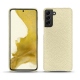 Lederschutzhülle Samsung Galaxy S22 - Ivoire ( Sleek P C12 - White ) 
