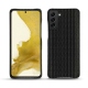 Coque cuir Samsung Galaxy S22 - Abaca nero