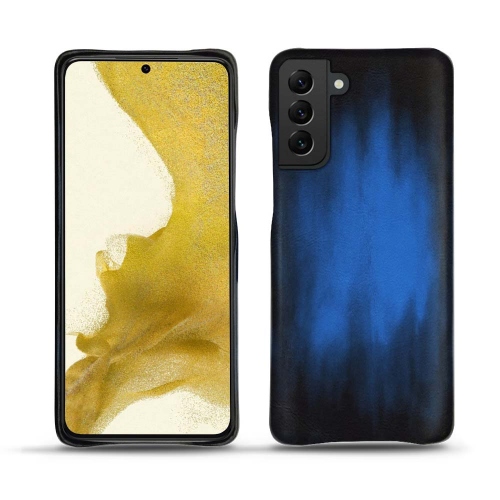Elegante funda de cuero para Samsung Galaxy S22Bleu Patine