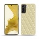 Samsung Galaxy S22 leather cover - Beige - Couture ( Nappa - Pantone 7502C ) 
