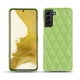 Custodia in pelle Samsung Galaxy S22 - Vert olive - Couture ( Nappa - Pantone 578U ) 