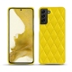 Lederschutzhülle Samsung Galaxy S22 - Jaune fluo - Couture