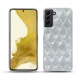Samsung Galaxy S22 leather cover - Platinium - Couture