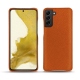 Samsung Galaxy S22 leather cover - Orange vibrant