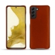 Coque cuir Samsung Galaxy S22 - Orange Veggie