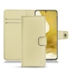 Samsung Galaxy S22 leather case - Beige ( Nappa - Pantone 7502C ) 