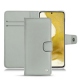 Samsung Galaxy S22 leather case - Gris ( Nappa - Pantone W428C ) 