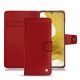 Housse cuir Samsung Galaxy S22 - Rouge ( Nappa - Pantone 199C ) 