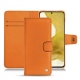 Funda de piel Samsung Galaxy S22 - Orange ( Nappa - Pantone 1495U ) 