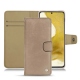 Housse cuir Samsung Galaxy S22 - Taupe vintage ( Pantone 7530C ) 