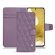 Capa em pele Samsung Galaxy S22 - Lilas - Couture ( Nappa - Pantone 2645U ) 