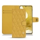 Samsung Galaxy S22 leather case - Mimosa - Couture ( Pantone 141C ) 