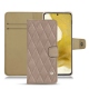 Funda de piel Samsung Galaxy S22 - Taupe vintage - Couture