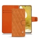 Custodia in pelle Samsung Galaxy S22 - Mandarine vintage - Couture