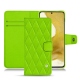 Custodia in pelle Samsung Galaxy S22 - Vert fluo - Couture