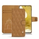 Samsung Galaxy S22 leather case - Castan esparciate - Couture