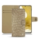 Funda de piel Samsung Galaxy S22 - Autruche desert