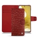 Housse cuir Samsung Galaxy S22 - Autruche ciliegia
