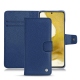 Capa em pele Samsung Galaxy S22 - Bleu frisson