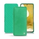 Samsung Galaxy S22 leather case - Menthe vintage ( Pantone 562C ) 