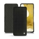 Custodia in pelle Samsung Galaxy S22 - Abaca nero