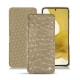 Funda de piel Samsung Galaxy S22 - Autruche desert