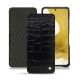 Funda de piel Samsung Galaxy S22 - Crocodile nero
