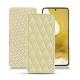 Capa em pele Samsung Galaxy S22 - Beige - Couture ( Nappa - Pantone 7502C ) 