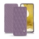 가죽 커버 Samsung Galaxy S22 - Lilas - Couture ( Nappa - Pantone 2645U ) 