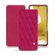 Custodia in pelle Samsung Galaxy S22 - Rose fluo - Couture